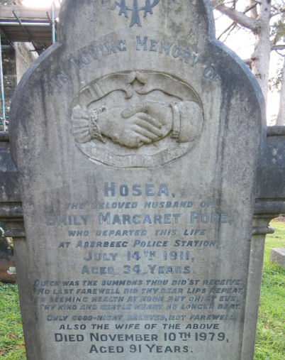 gravestone of Hosea Pope